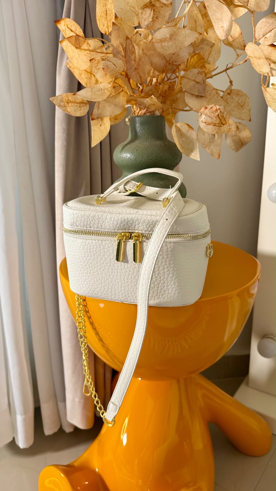 White Bucket Bag