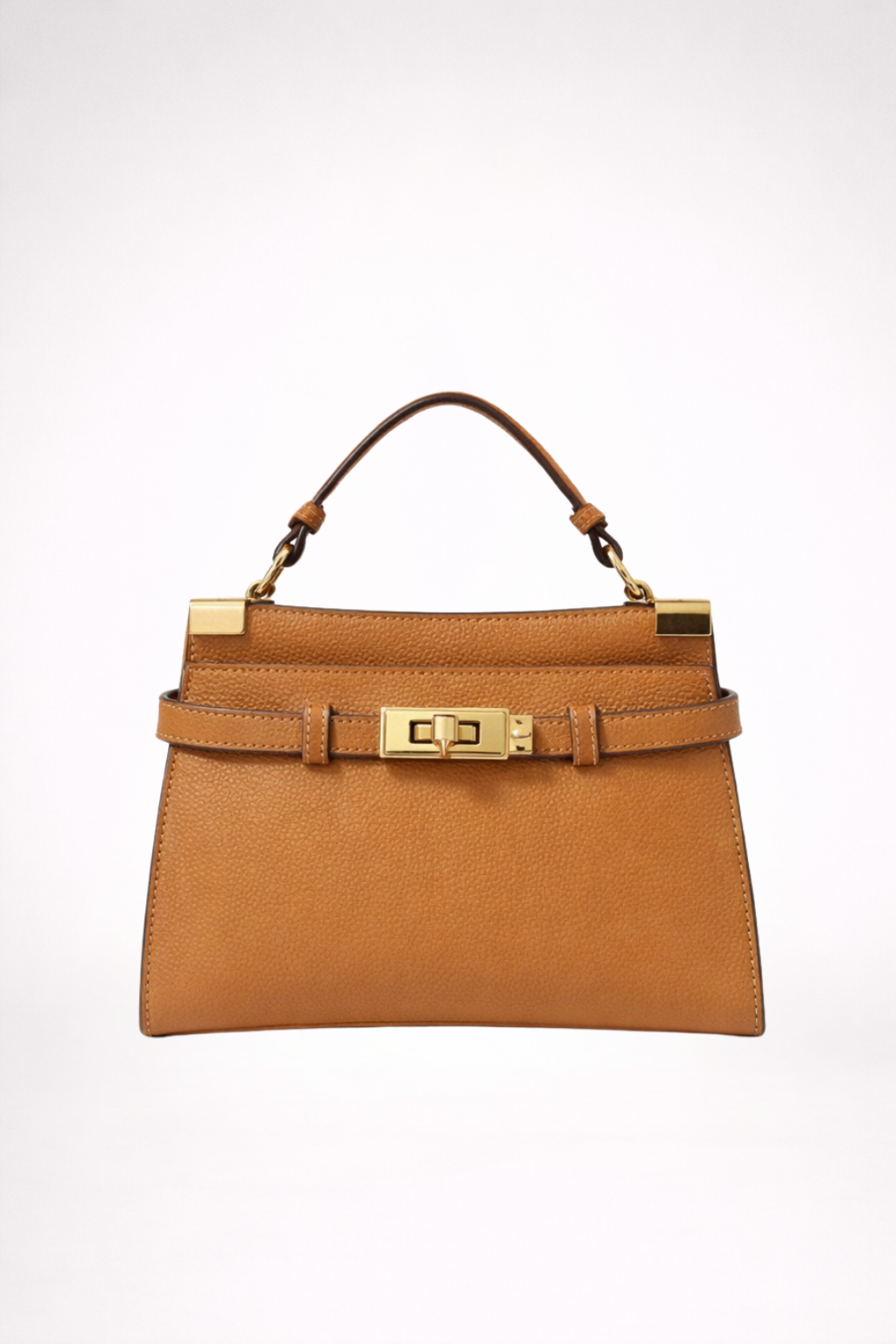 Cognac Luxe Handbag