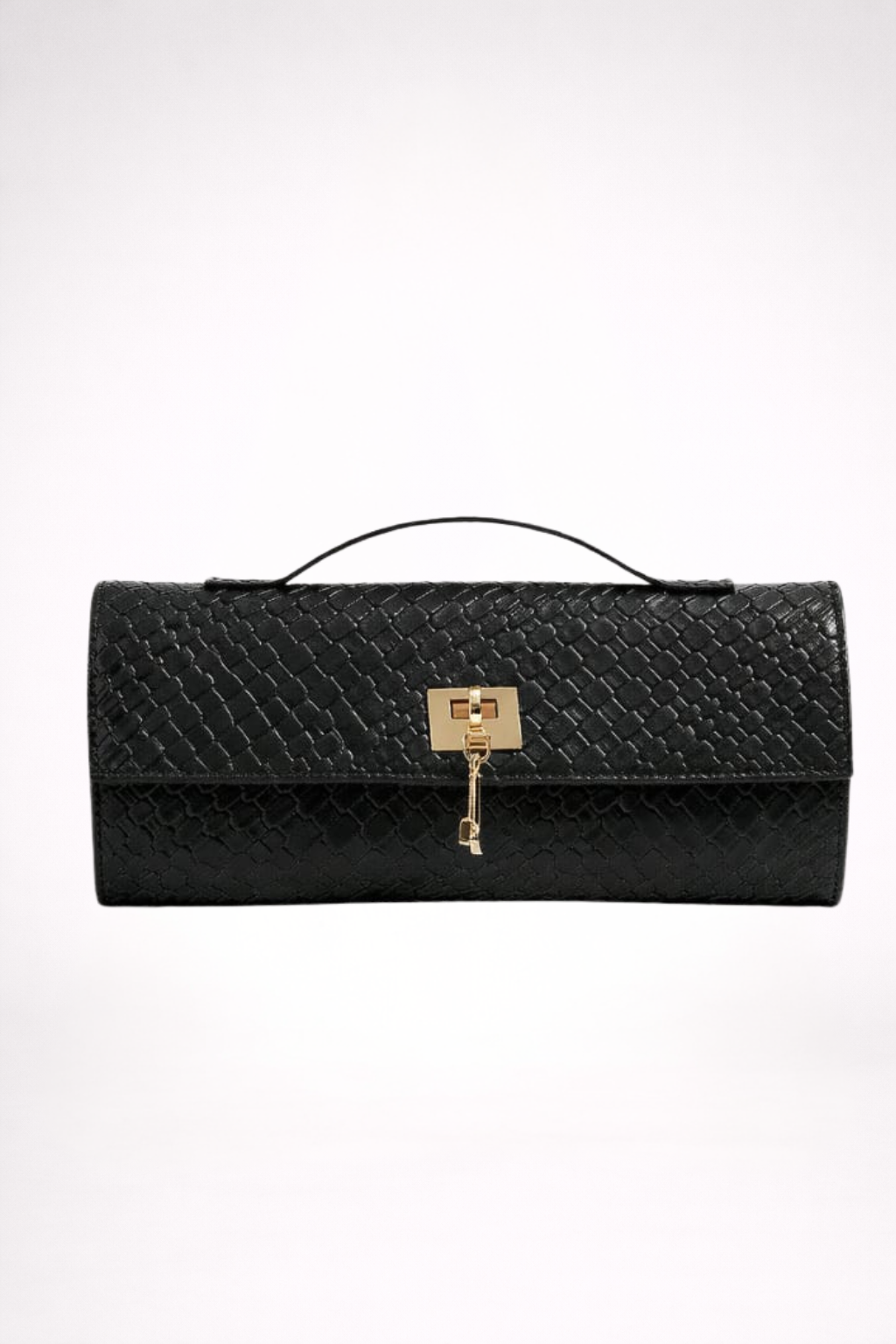 Black Weave Clutch
