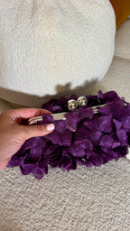 Purple Satin Floral