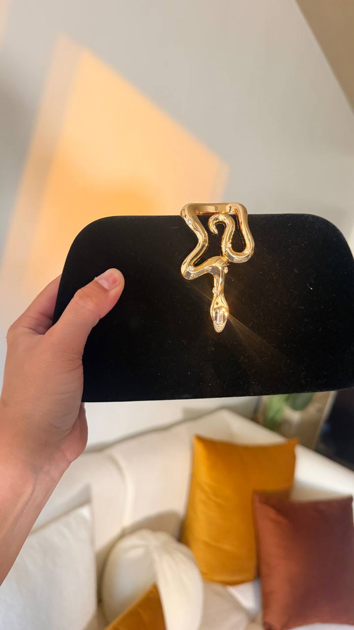 Opulaura Velvet Clutch
