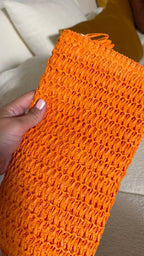 Orange Straw Fringe