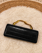 Classic black Square Leather