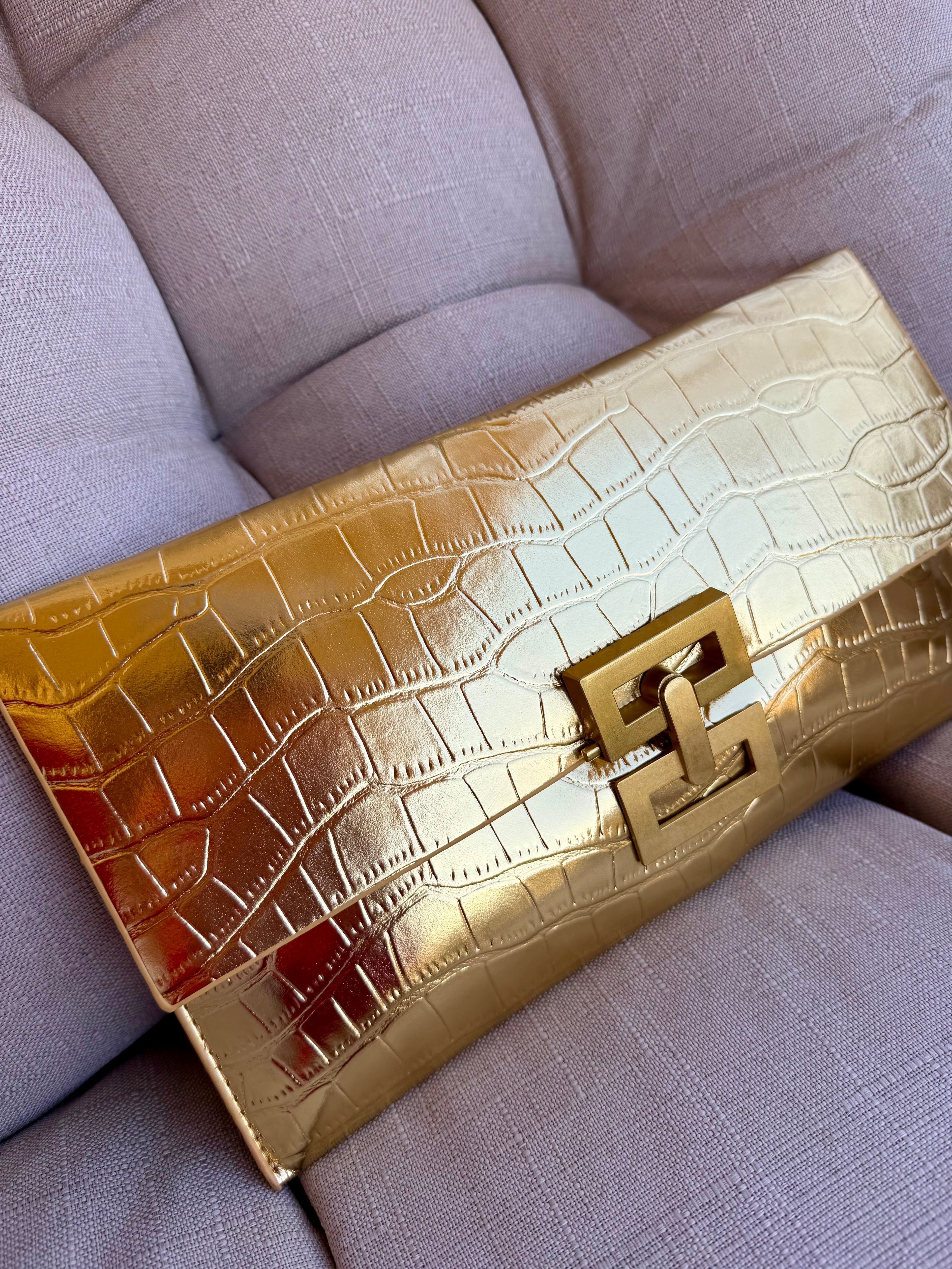 Golden Croc Envelope