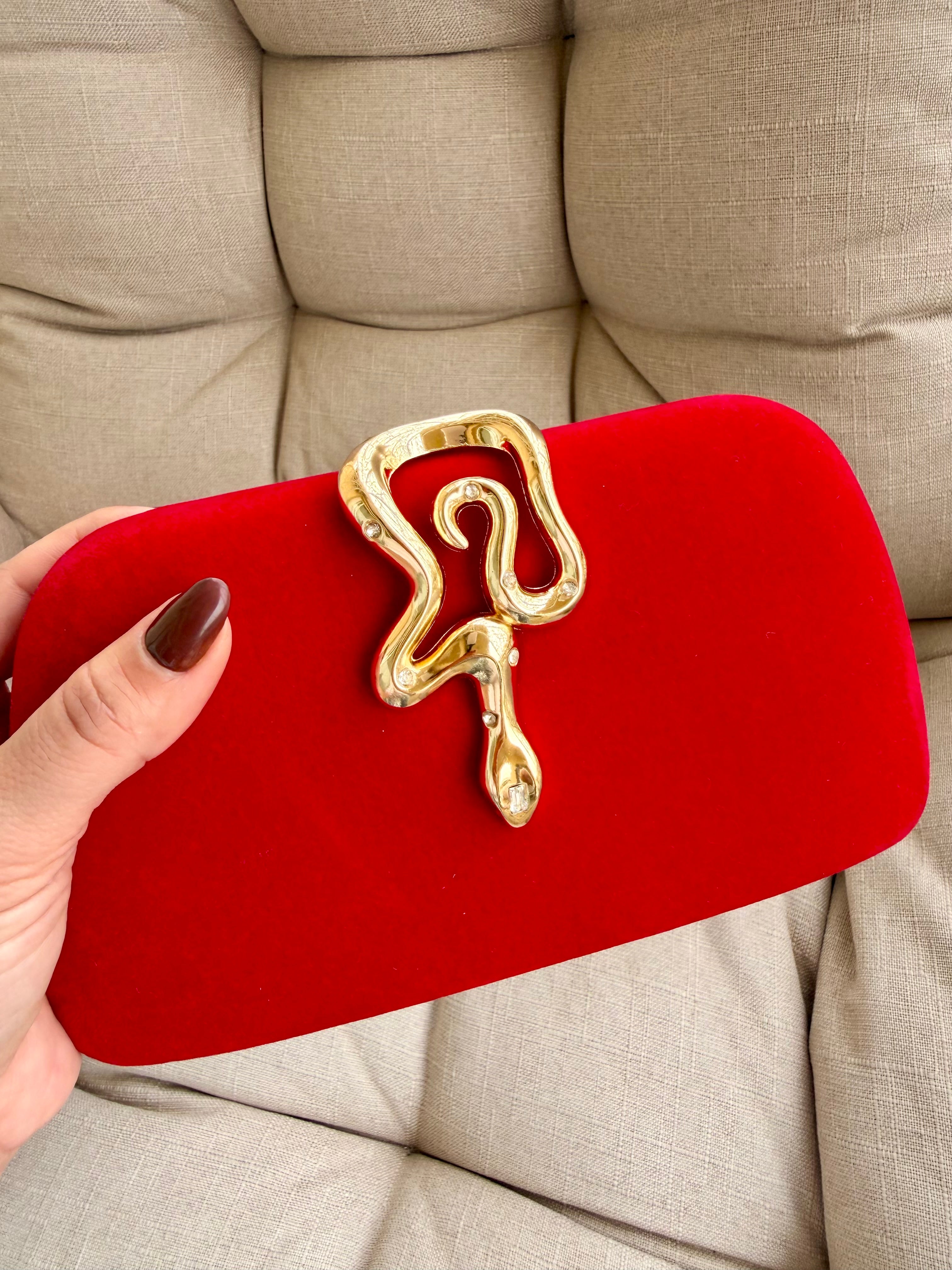 Velvet Rouge Clutch
