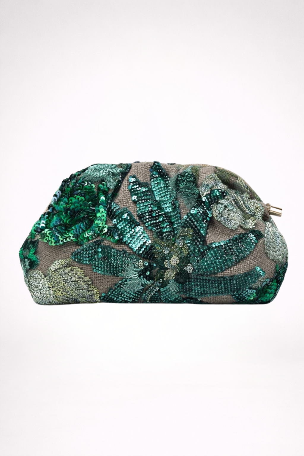 Emerald Bloom Clutch