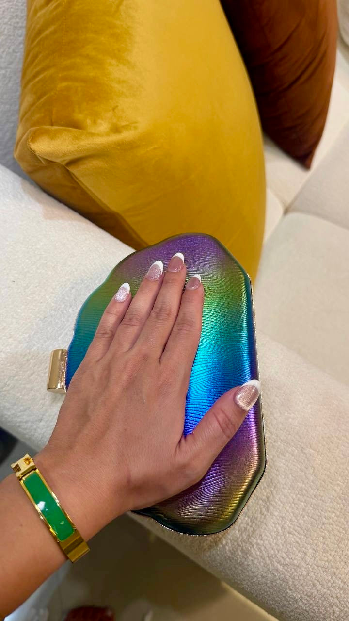 Iridescent Clutch Bag