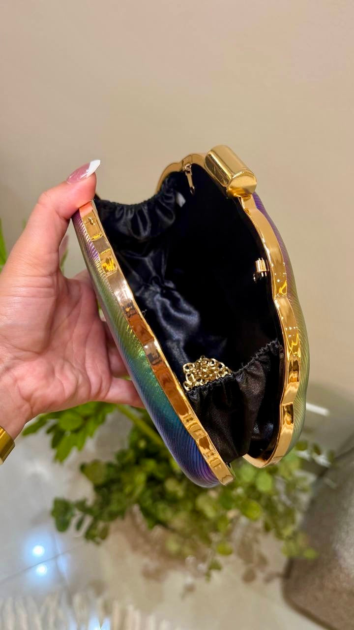 Iridescent Clutch Bag