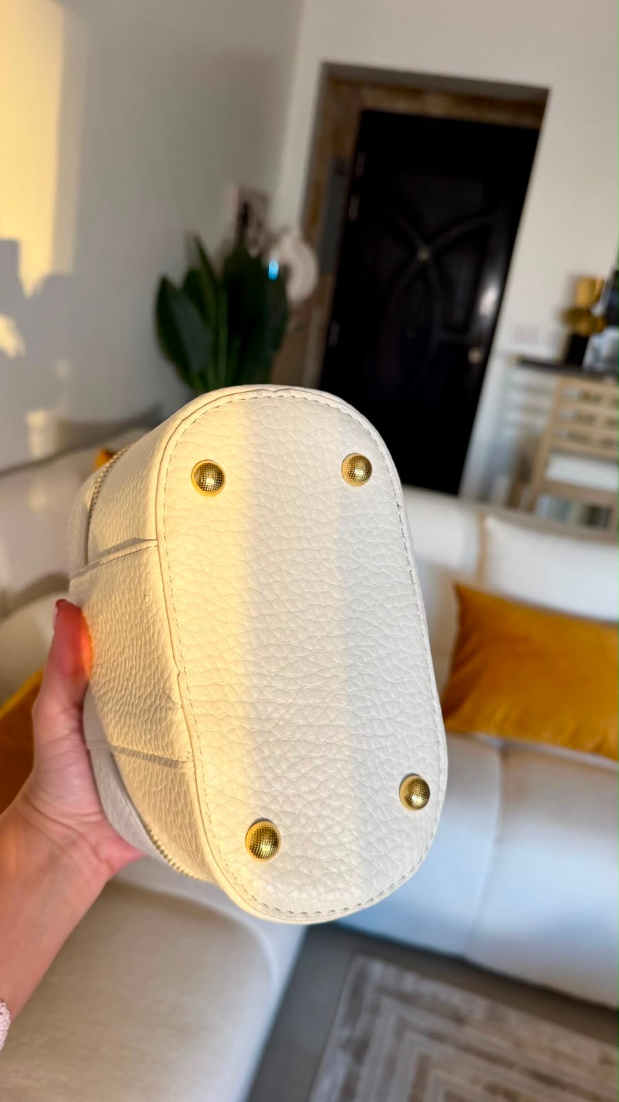 White Bucket Bag