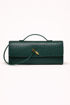 Emerald Weave Clutch