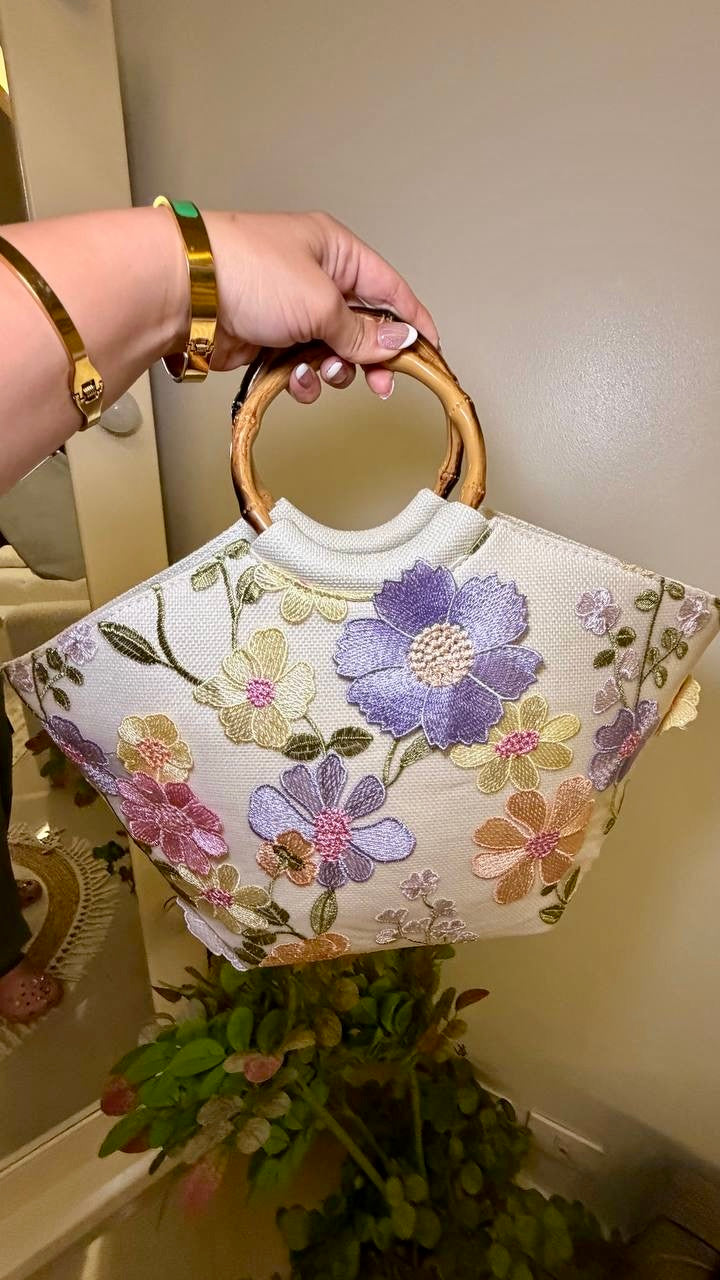 Floral Embroidery Mesh