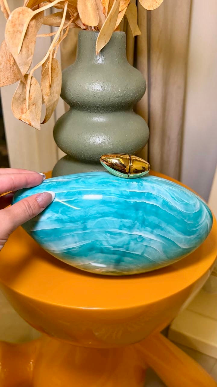 Blue Marble Striped