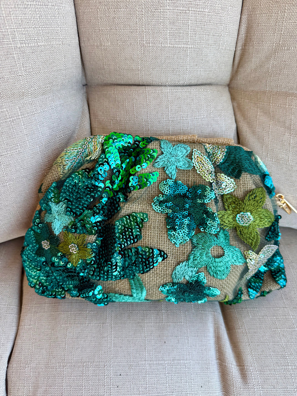 Emerald Bloom Clutch