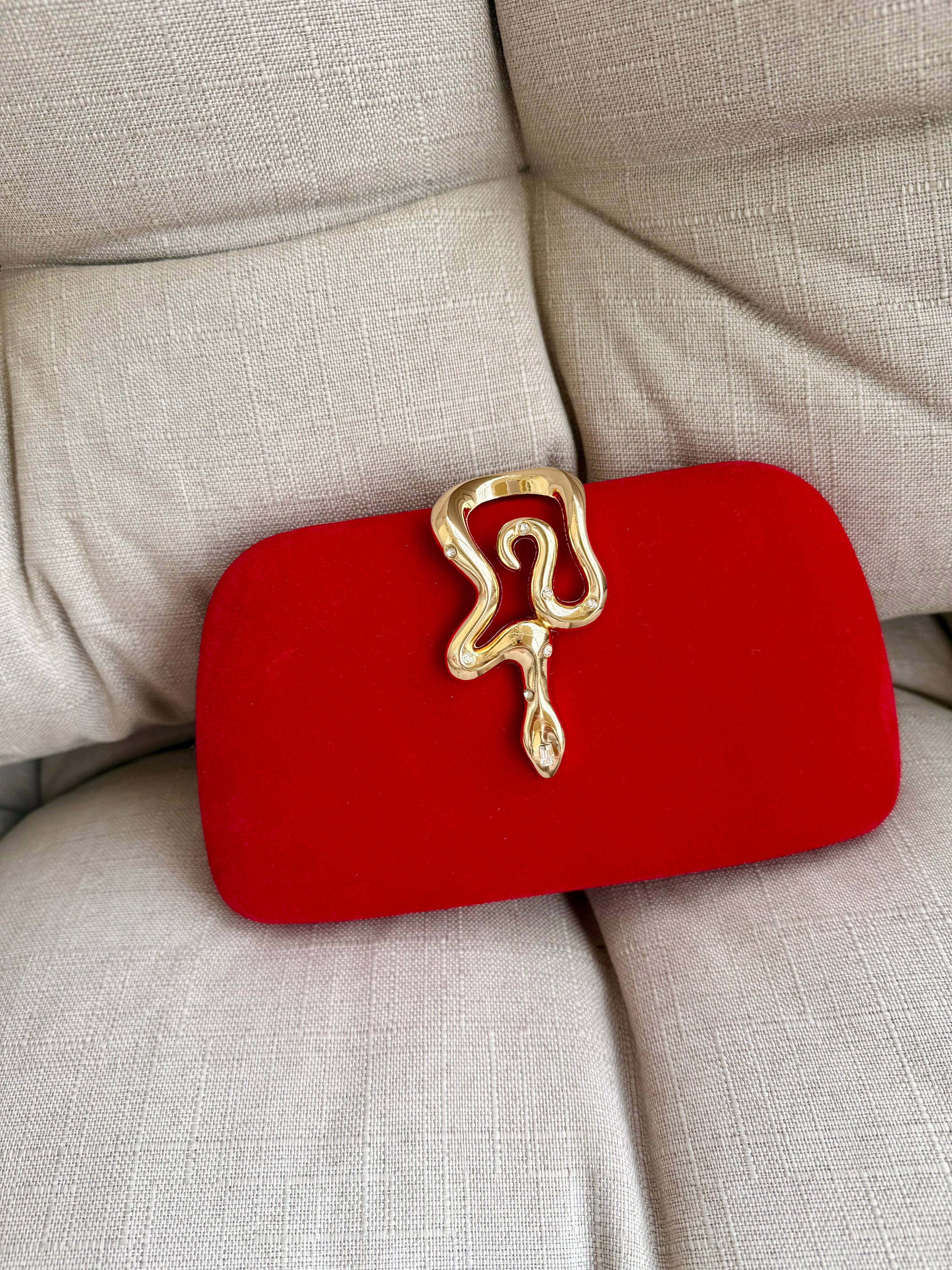 Velvet Rouge Clutch