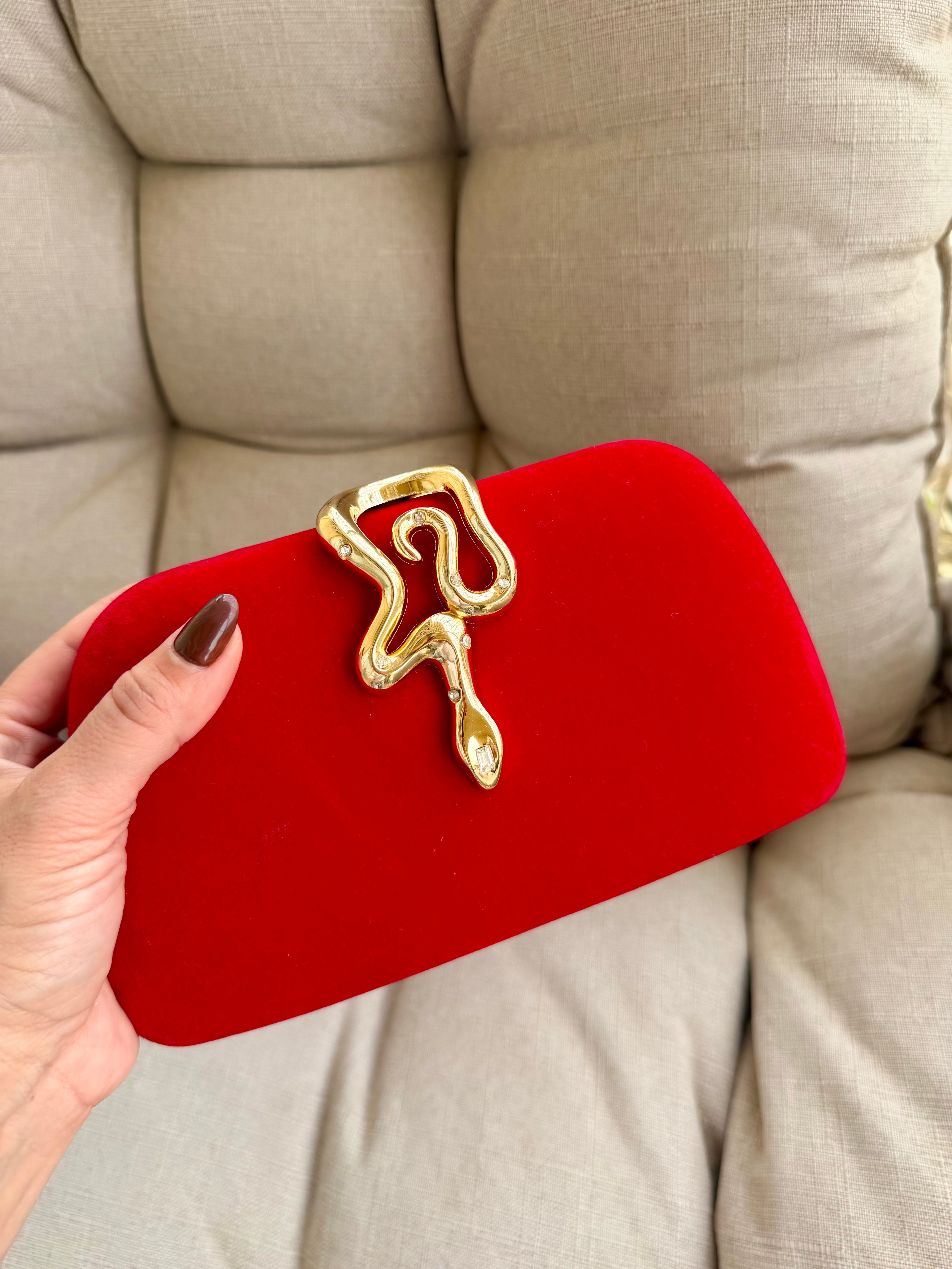 Velvet Rouge Clutch