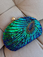 Peacock Glam Clutch