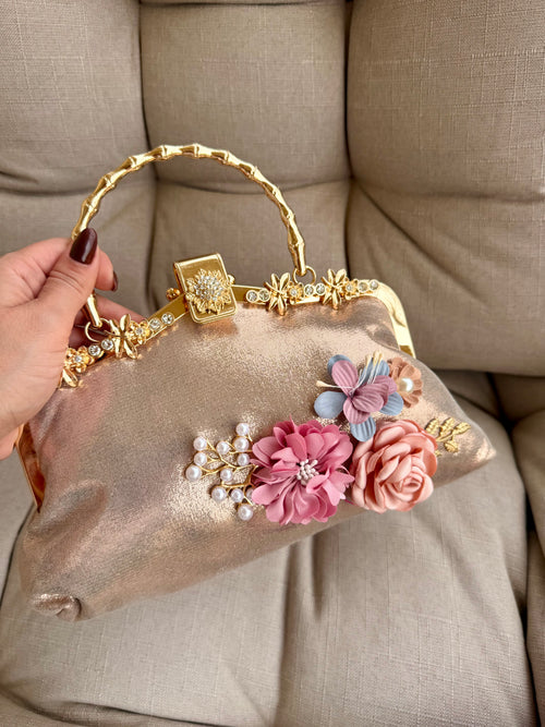 Champagne Bloom Clutch