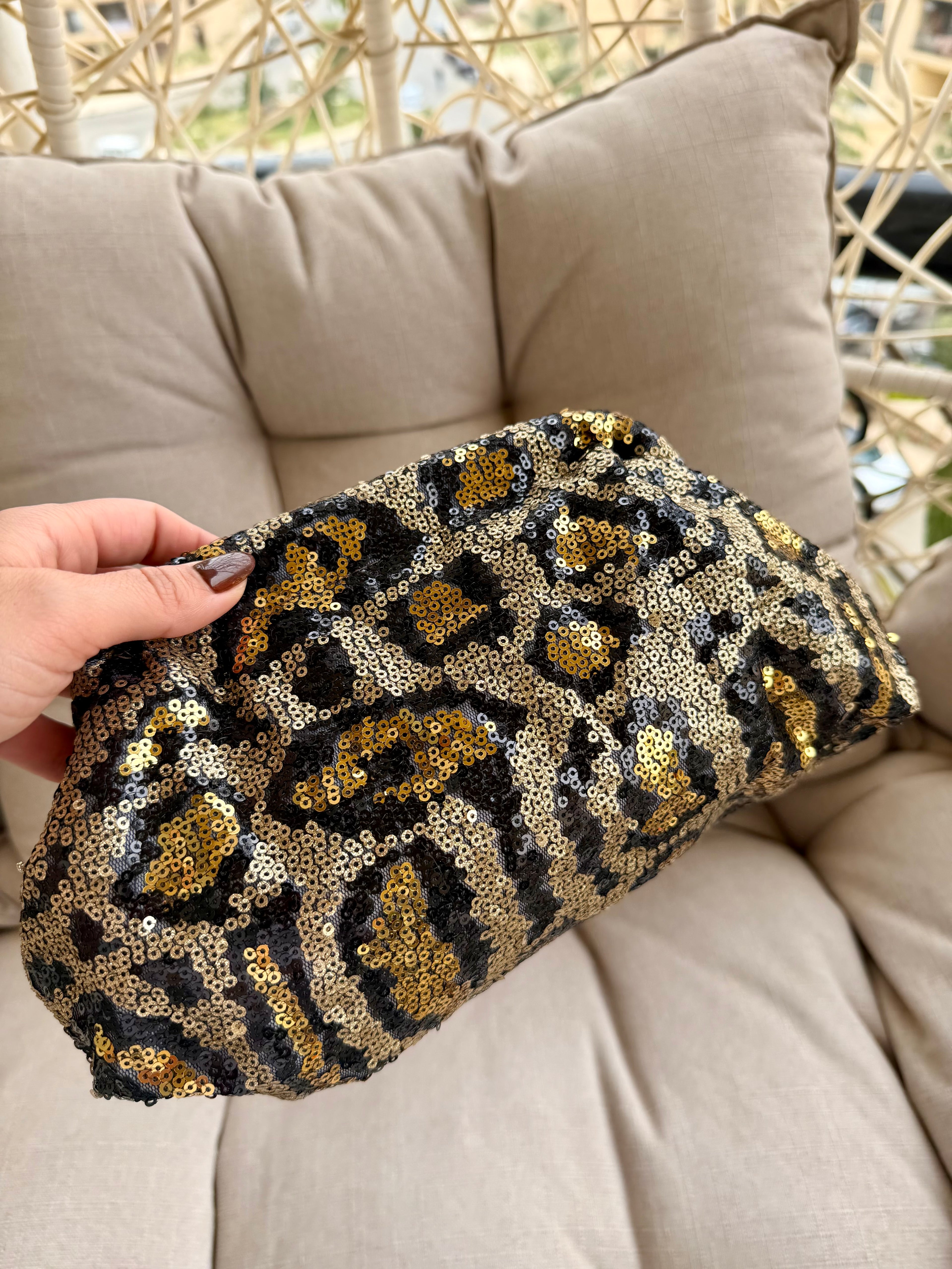 Ivory Wild Glam Clutch