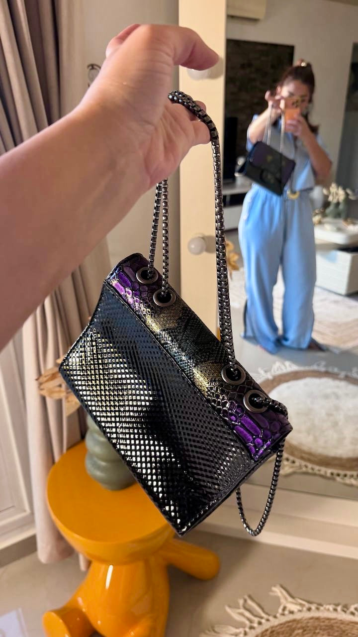 Snake Skin Shoulder Bag