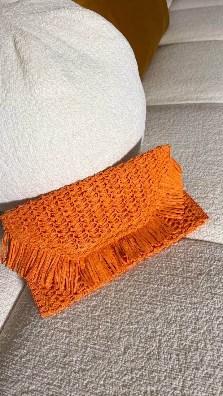 Orange Straw Fringe