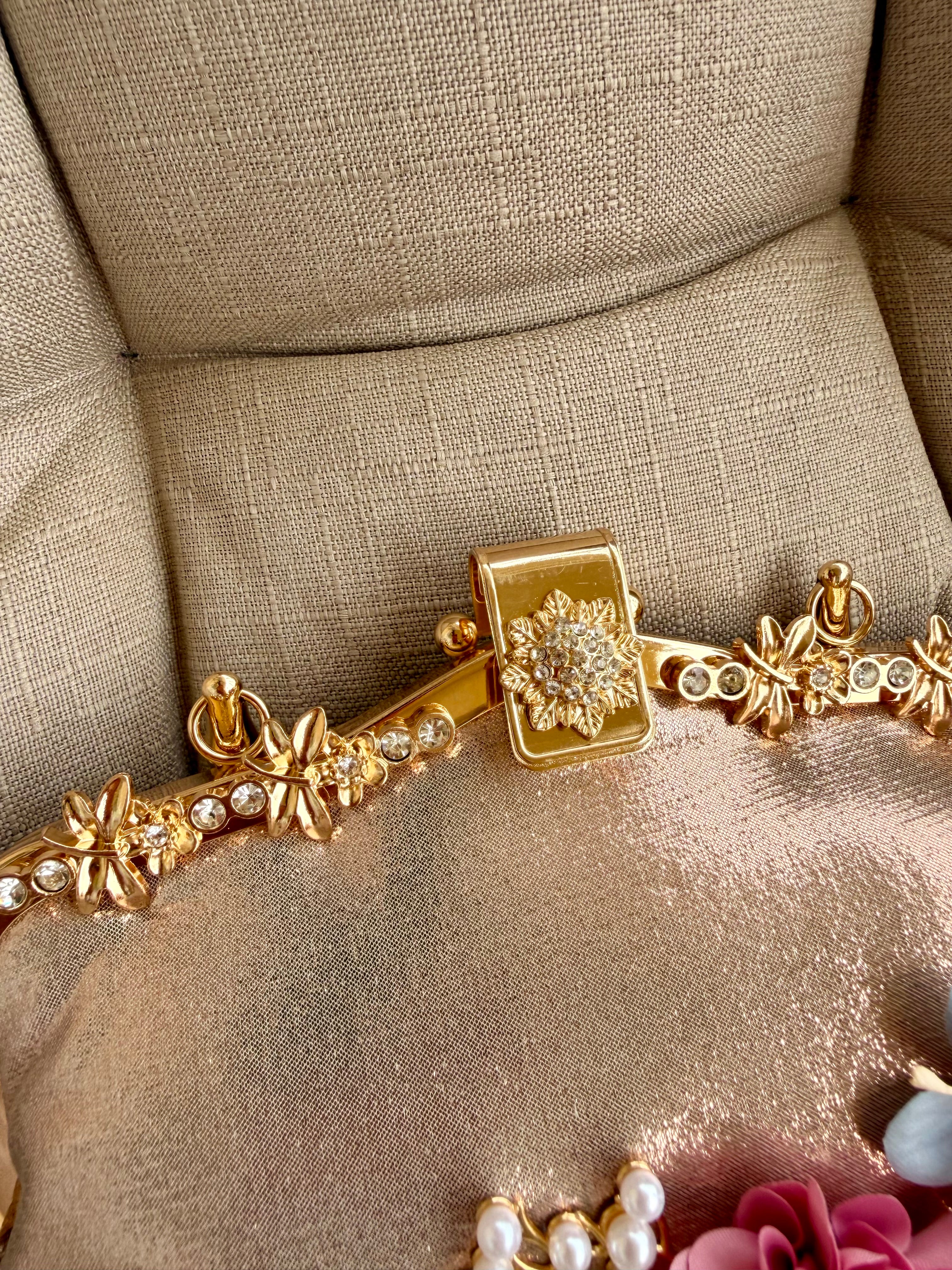 Champagne Bloom Clutch