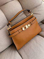 Cognac Luxe Handbag