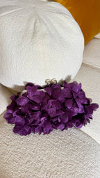 Purple Satin Floral