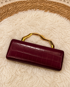 Classic burgundy Square Leather