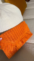 Orange Straw Fringe