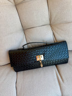 Black Weave Clutch