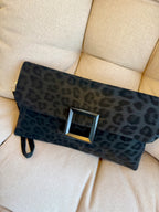 Noir Envelope Clutch