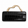 Classic black Square Leather