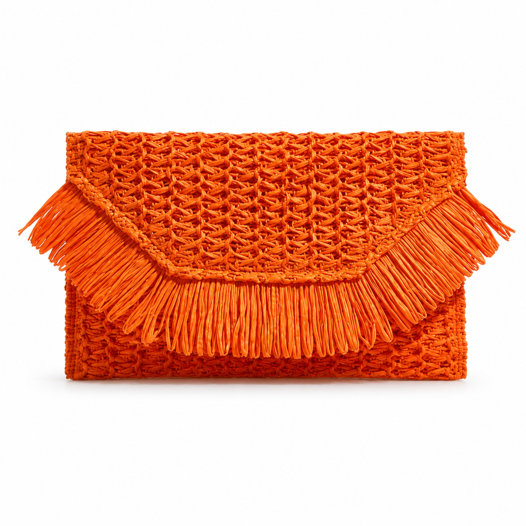 Orange Straw Fringe