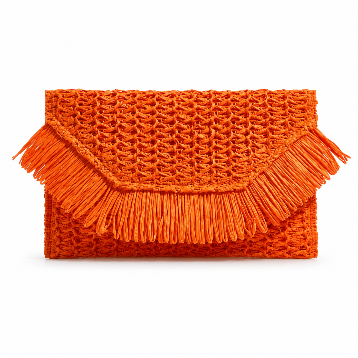 Orange Straw Fringe