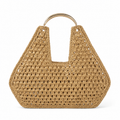 Maija Metal Handle Straw Bag
