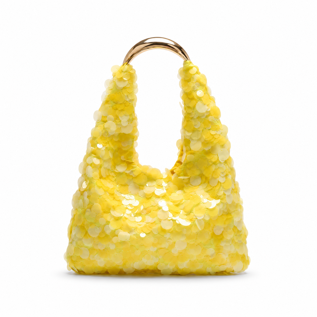 Yellow Mermaid Sequin Tote
