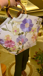 Floral Embroidery Mesh