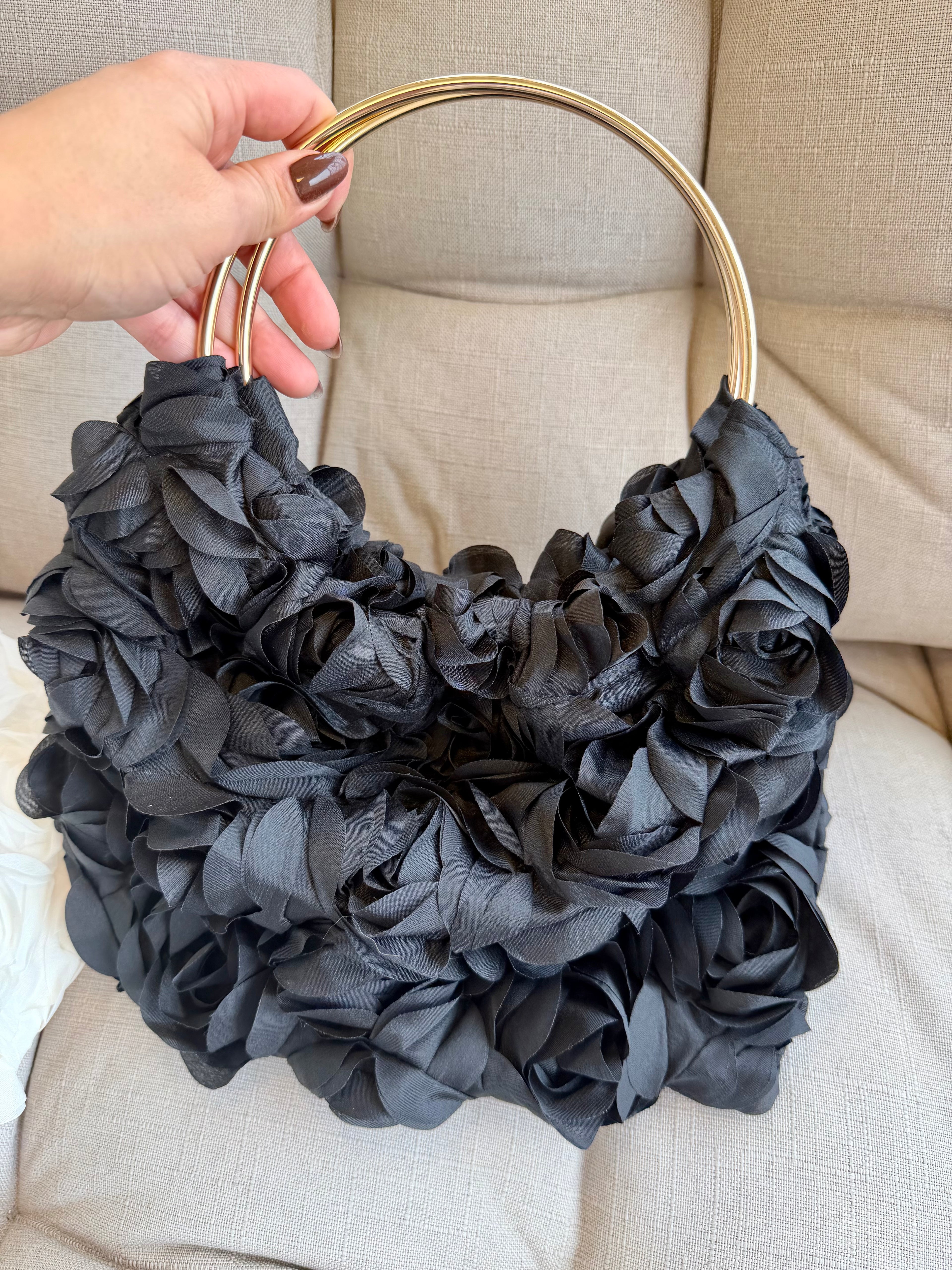 Black Rose Bloom Bag