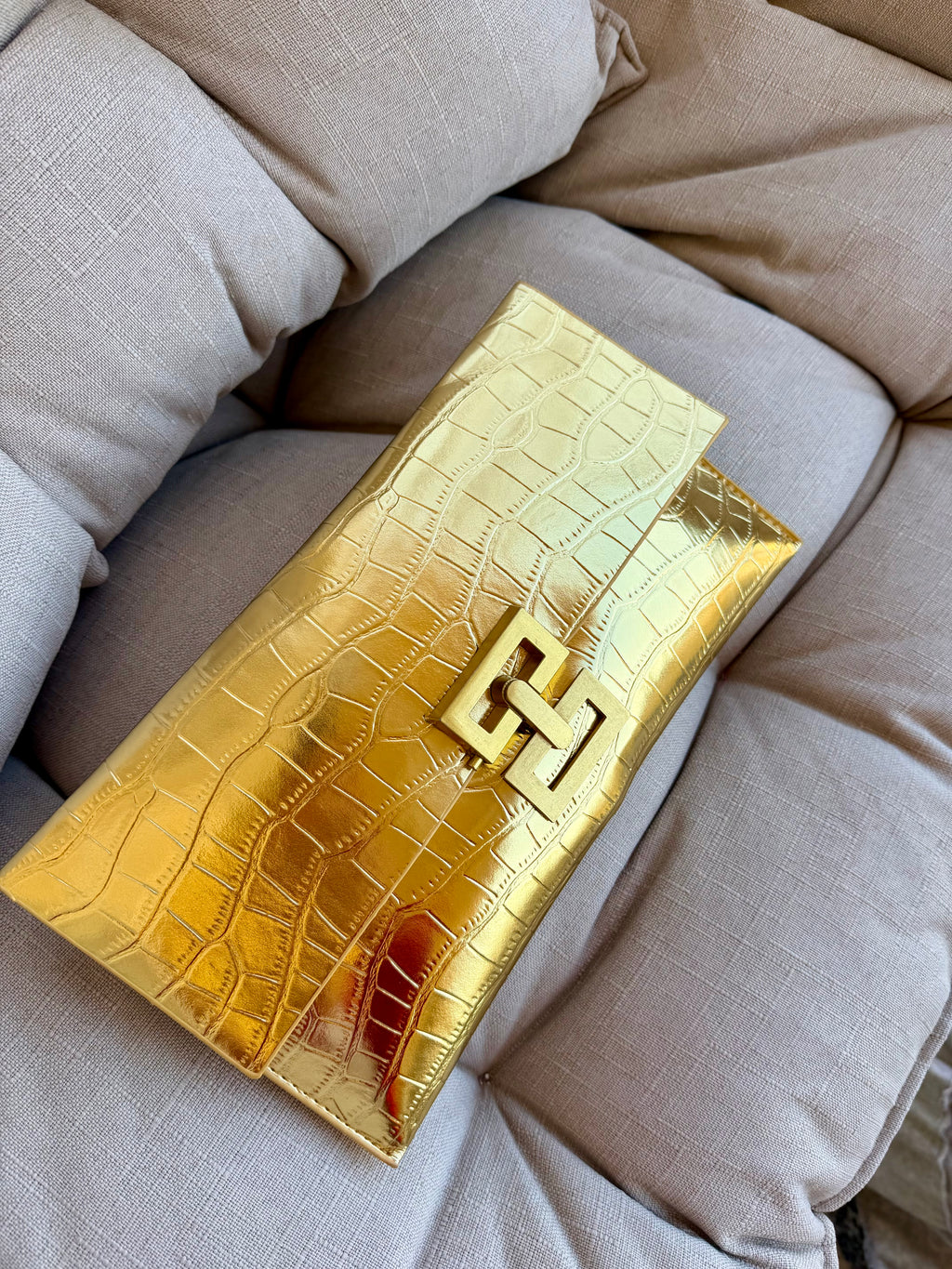Golden Croc Envelope