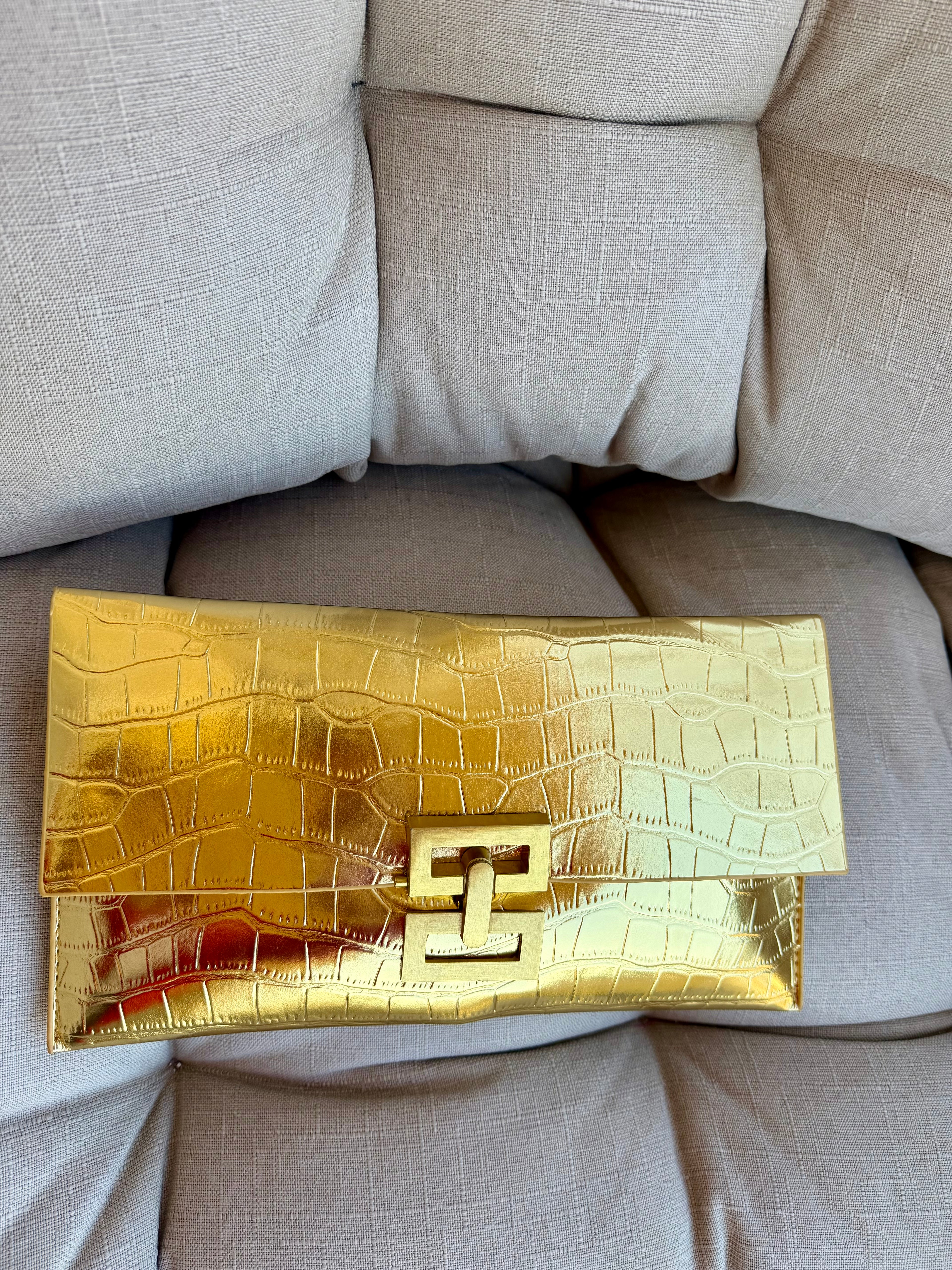 Golden Croc Envelope