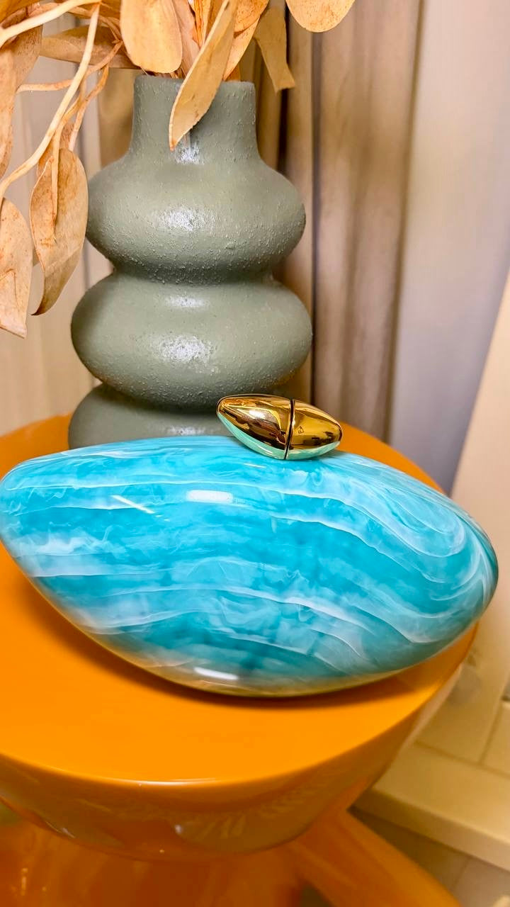 Blue Marble Striped