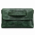 Forest Green Flap Clutch