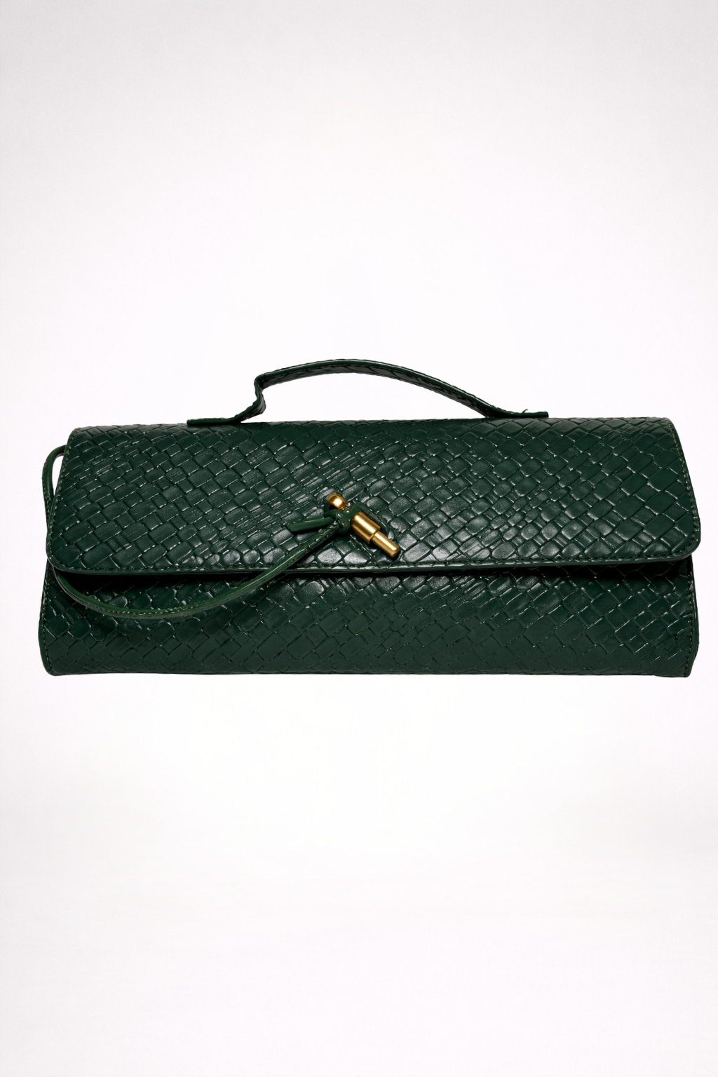 Emerald Weave Clutch